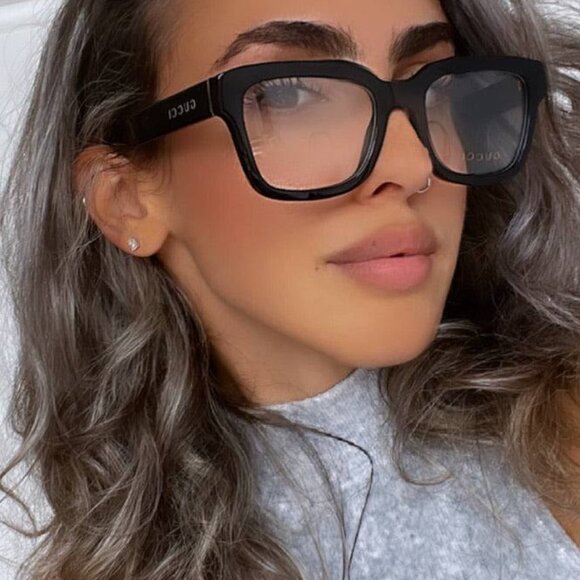 Gucci GG1138O 001 Square 52mm Eyeglasses - Black - Picture 2 of 10